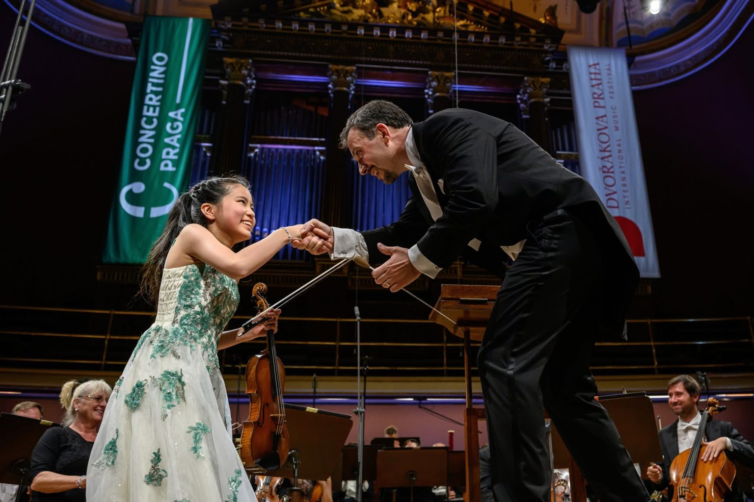 Concertino Praga: Finále kategorie Klávesové a strunné nástroje, 18. září 2026, Rudolfinum – Lin Tokura a Marek Šedivý (foto Petra Hajská)