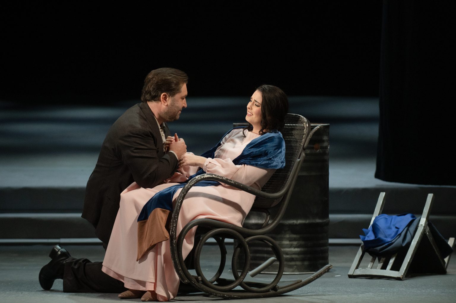 Giacomo Puccini: Bohéma, Divadlo J. K. Tyla Plzeň, 2026 – Richard Samek, Bree Nichols (zdroj Divadlo J. K. Tyla Plzeň, foto Irena Štěrbová)