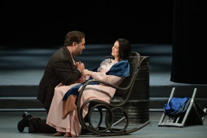 Giacomo Puccini: Bohéma, Divadlo J. K. Tyla Plzeň, 2026 – Richard Samek, Bree Nichols (zdroj Divadlo J. K. Tyla Plzeň, foto Irena Štěrbová)