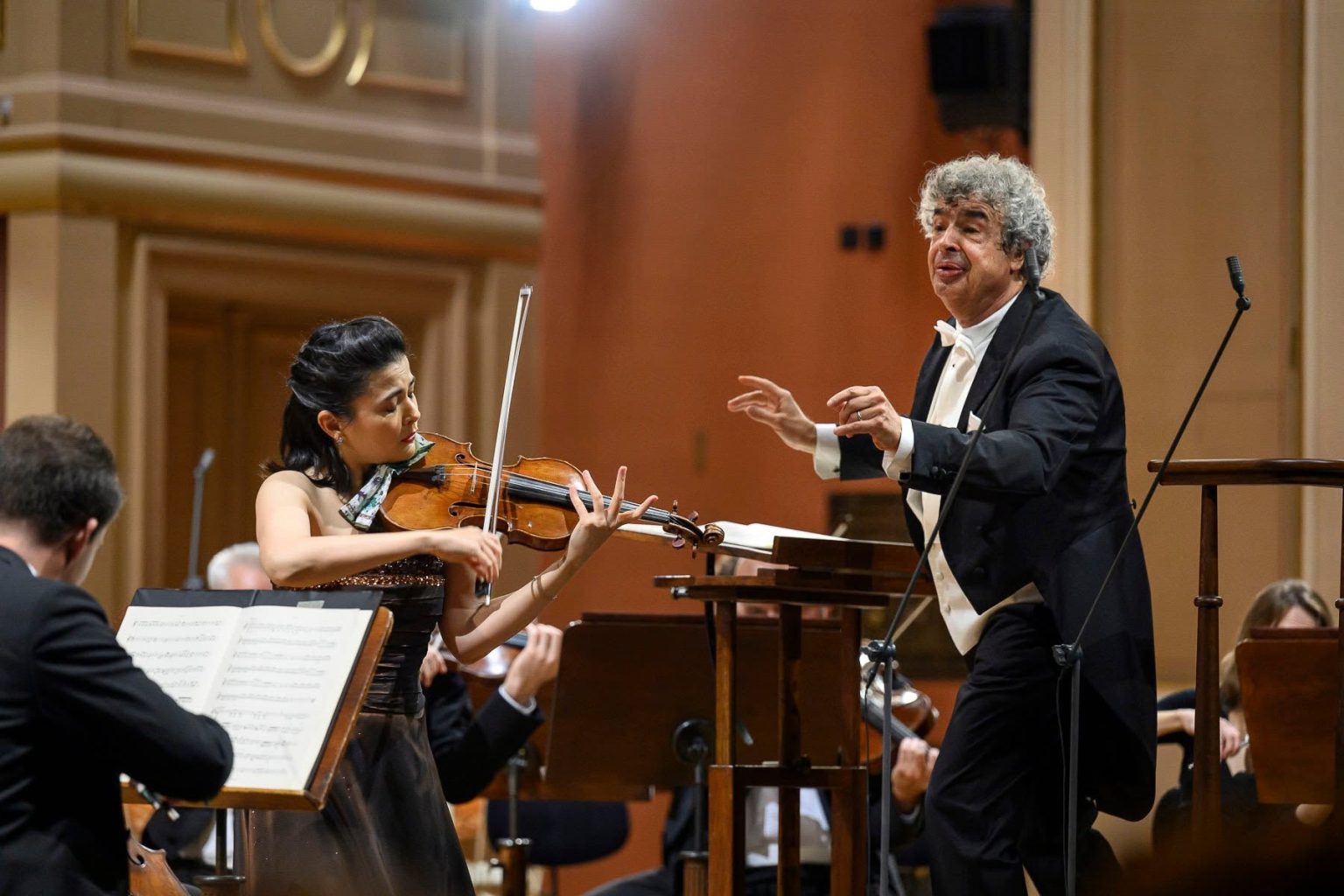 Karen Gomyo, Semjon Byčkov (zdroj Česká filharmonie)