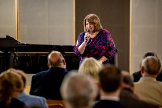 Gratulační koncert k životnímu jubileu doc. Věry Šustíkové: Věra Šustíková, 4. října 2026, Galerie HAMU, Lichtenštejnský palác, Praha (zdroj Společnost Zdeňka Fibicha, foto Radoslav Vnenčák)