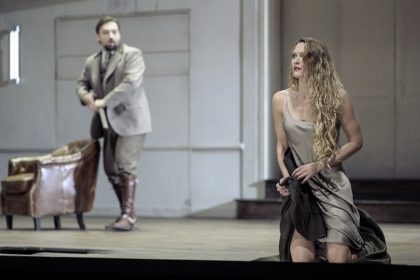 Claude Debussy: Pelleas a Melisanda – Pavol Kubáň, Arnheiður Eiríksdóttir (zdroj Národní divadlo, foto Petr Neubert)