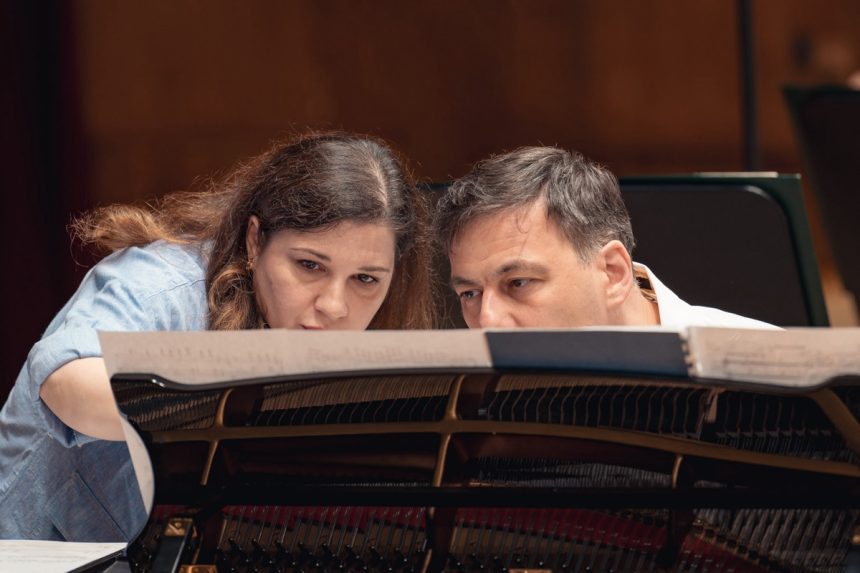 Natáčení CD Ján Zimmer 100 – Diana Buffová a Ivan Buffa (foto Jroslav Ľaš)