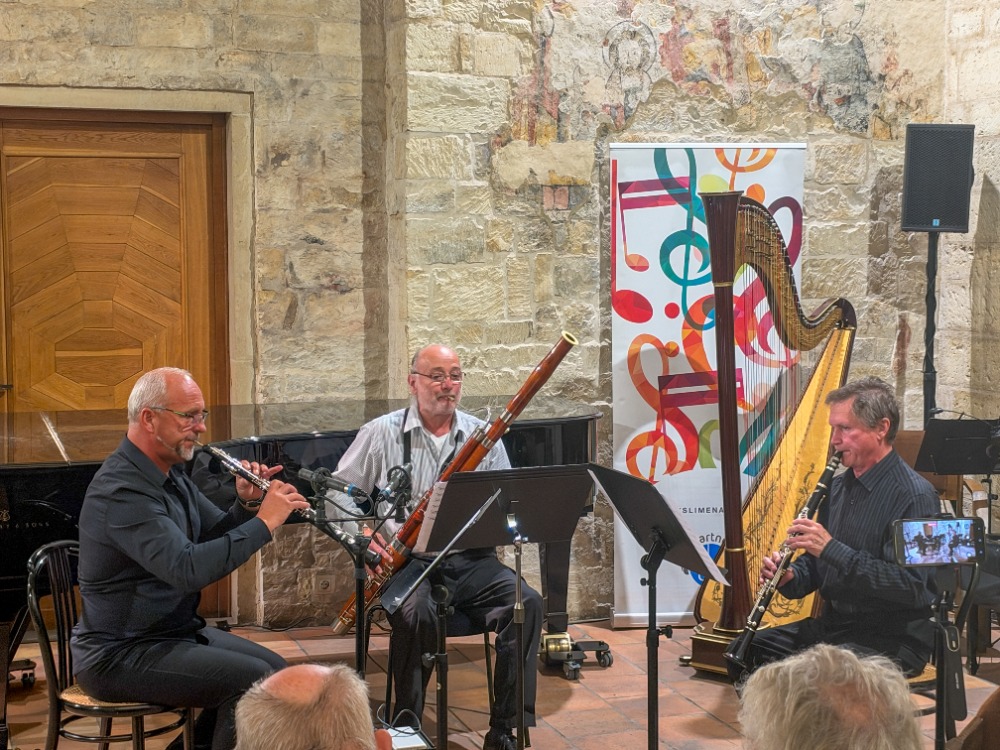 Jubilantský dvojkoncert na počest Miroslava Kubičky a Pavla Hrabánka: Zdeněk Rys, Miloš Wichterle, Vlastimil Mareš, 6. října 2026, kostel svatého Vavřince, Malá Strana, Praha (zdroj Společnost českých skladatelů)