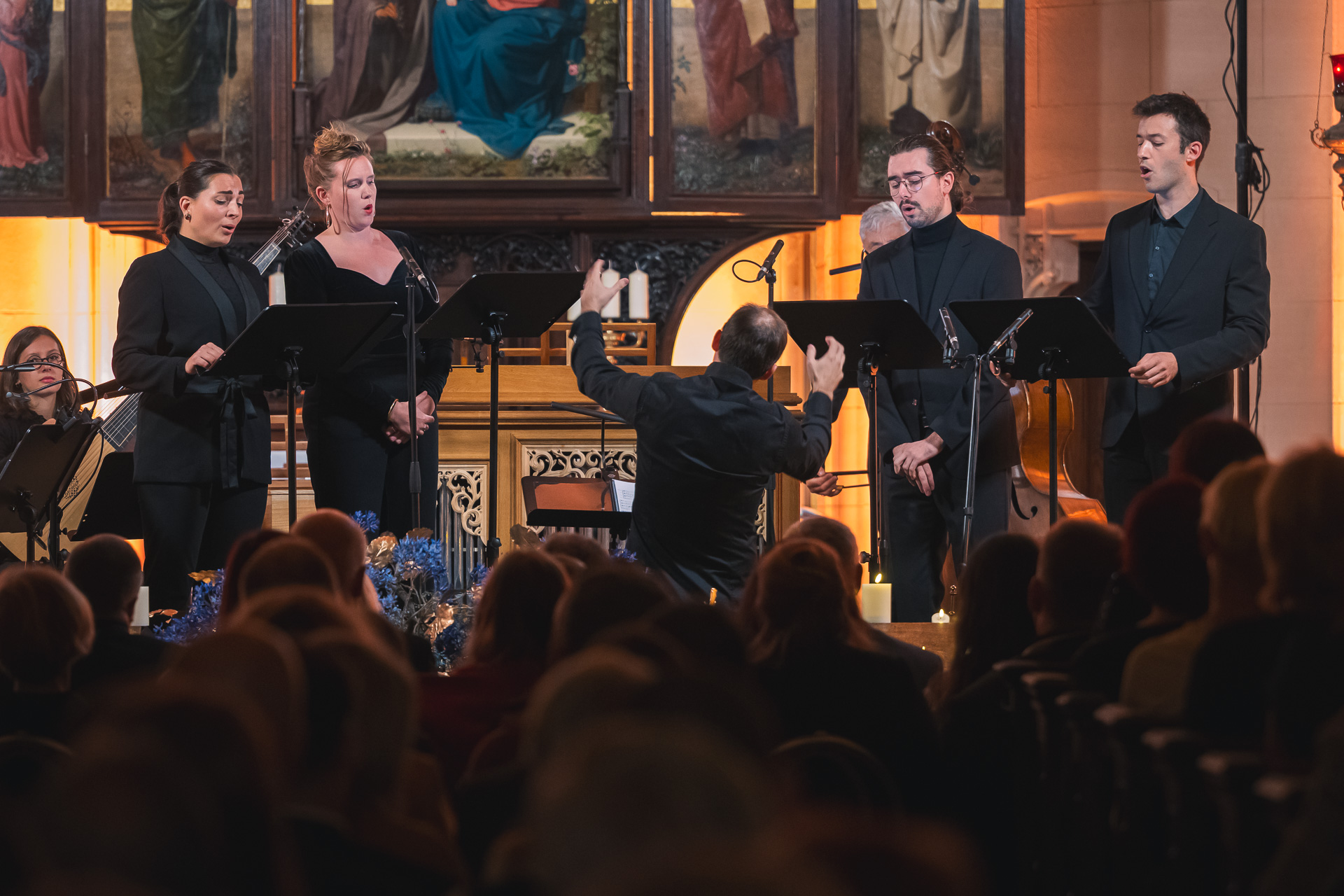 Harmonia Caeli: Marie Zaccarini, Camille Brault, Gaétan Jarry, Baptiste Bonfante, Thierry Carlier, 9. října 2026, Kostel sv. Jakuba staršího, Lednice (zdroj Lednicko-valtický hudební festival, foto Pavel Kristián jr.)
